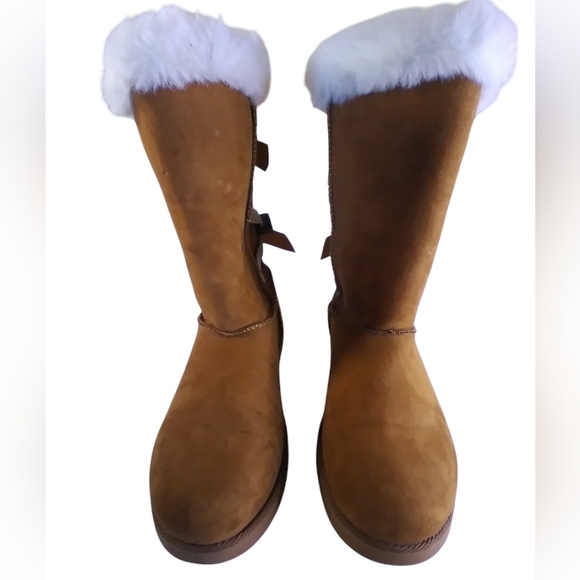 Juicy Couture kaori faux fur boots size 7.5 brown - Picture 2 of 8